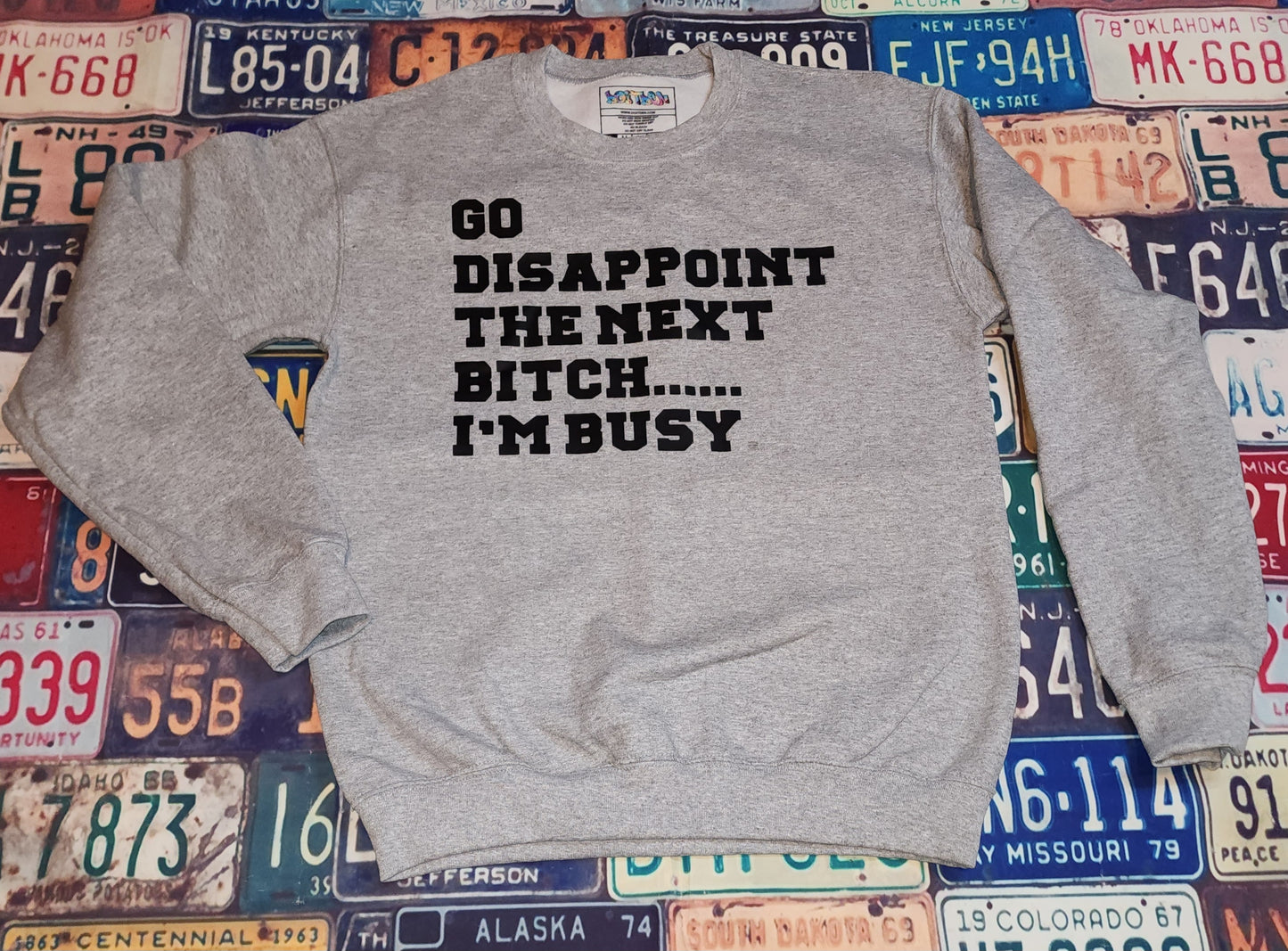 GO Disappoint Gray CrewNeck