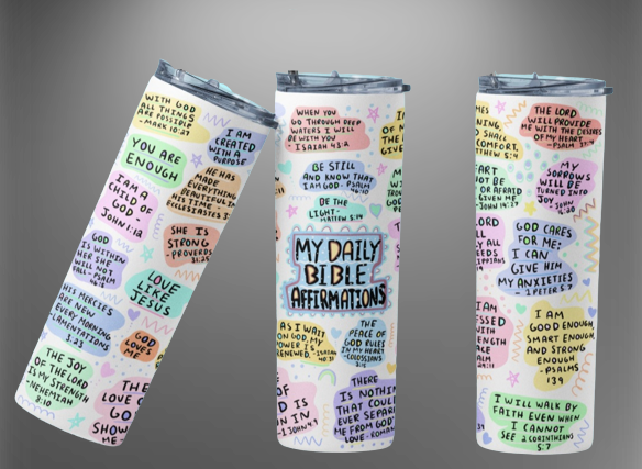 Bible Affirmations Tumbler